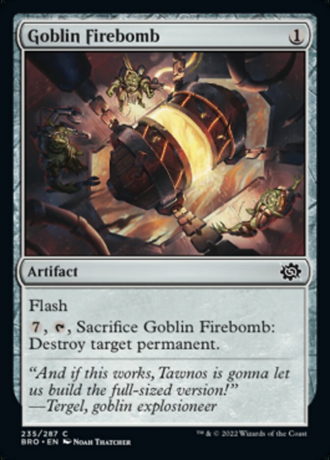 Goblin Firebomb [The Brothers' War] | Tabernacle Games