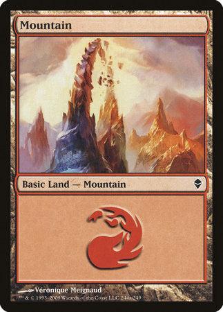 Mountain (244a) [Zendikar] | Tabernacle Games