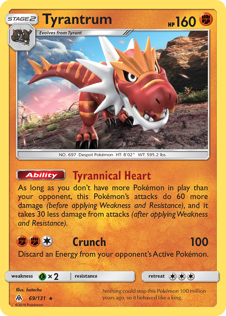 Tyrantrum (69/131) [Sun & Moon: Forbidden Light] | Tabernacle Games