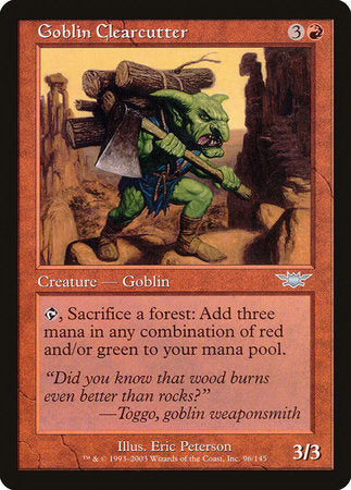 Goblin Clearcutter [Legions] | Tabernacle Games