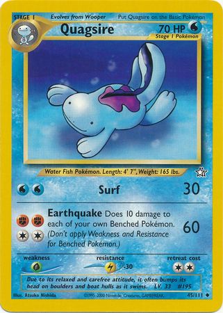 Quagsire (45/111) [Neo Genesis Unlimited] | Tabernacle Games