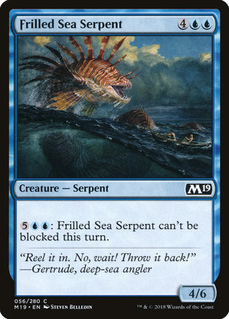 Frilled Sea Serpent [Core Set 2019] | Tabernacle Games