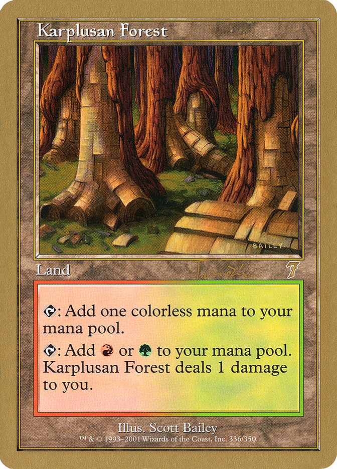 Karplusan Forest (Jan Tomcani) [World Championship Decks 2001] | Tabernacle Games