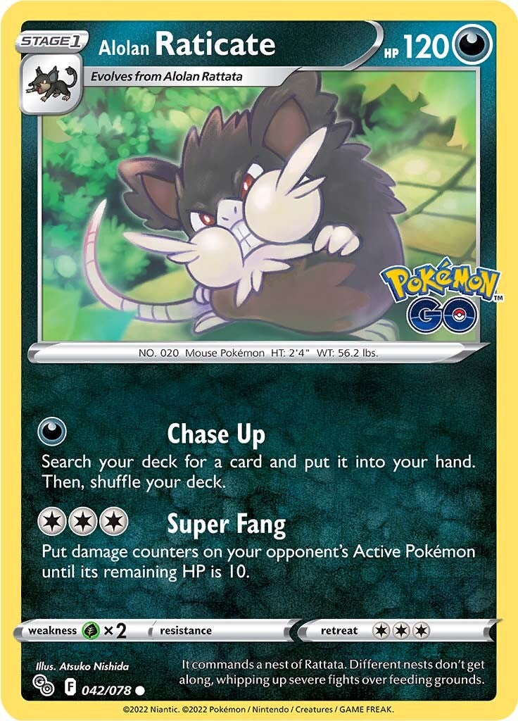 Alolan Raticate (042/078) [Pokémon GO] | Tabernacle Games