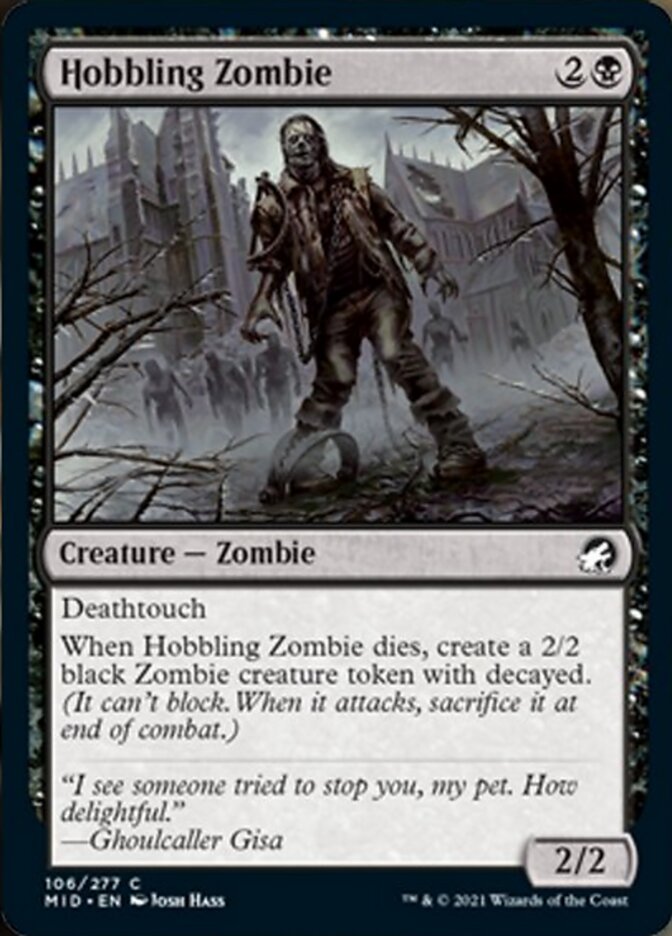 Hobbling Zombie [Innistrad: Midnight Hunt] | Tabernacle Games