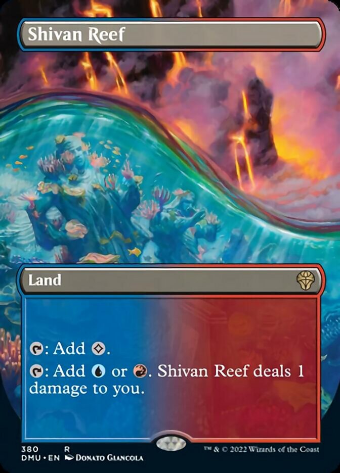 Shivan Reef (Borderless Alternate Art) [Dominaria United] | Tabernacle Games