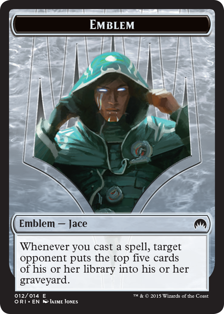 Pest // Jace, Telepath Unbound Emblem Double-Sided Token [Secret Lair: From Cute to Brute Tokens] | Tabernacle Games