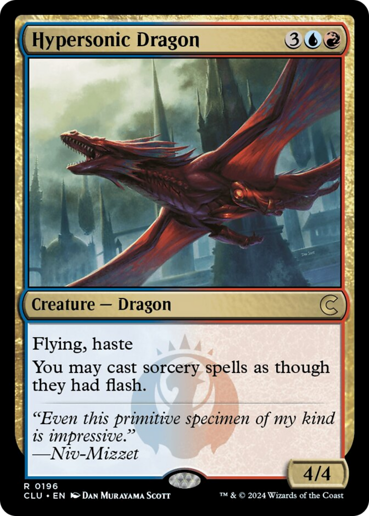 Hypersonic Dragon [Ravnica: Clue Edition] | Tabernacle Games