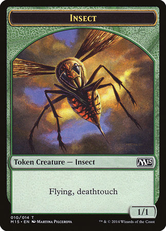 Insect Token (Deathtouch) [Magic 2015 Tokens] | Tabernacle Games