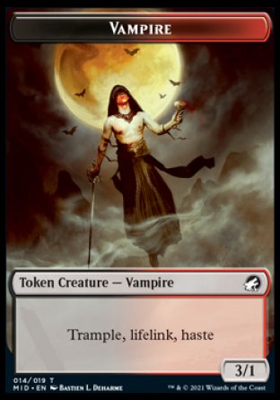 Vampire Token [Innistrad: Midnight Hunt Tokens] | Tabernacle Games