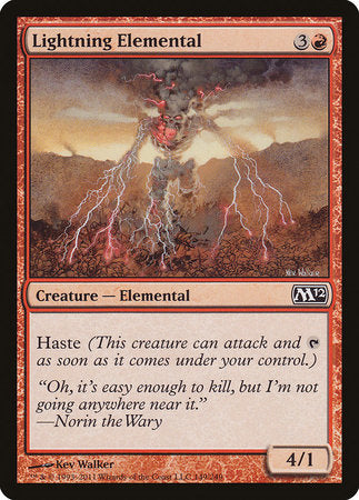 Lightning Elemental [Magic 2012] | Tabernacle Games