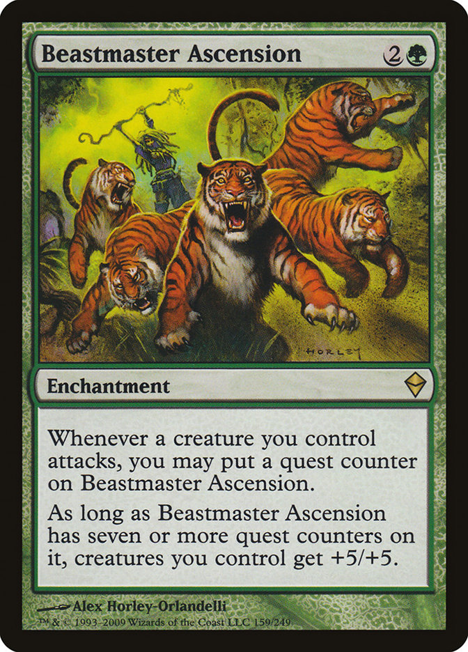 Beastmaster Ascension [Zendikar] | Tabernacle Games