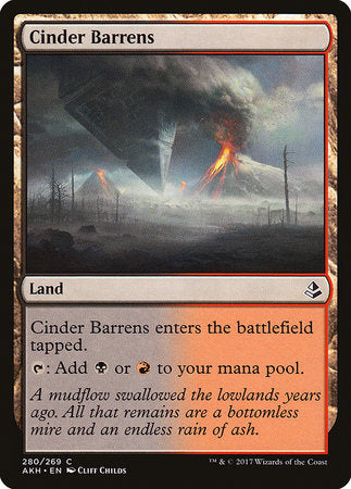 Cinder Barrens [Amonkhet] | Tabernacle Games