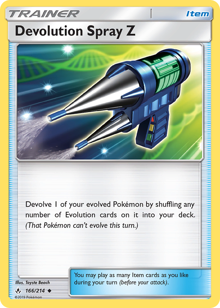 Devolution Spray Z (166/214) [Sun & Moon: Unbroken Bonds] | Tabernacle Games