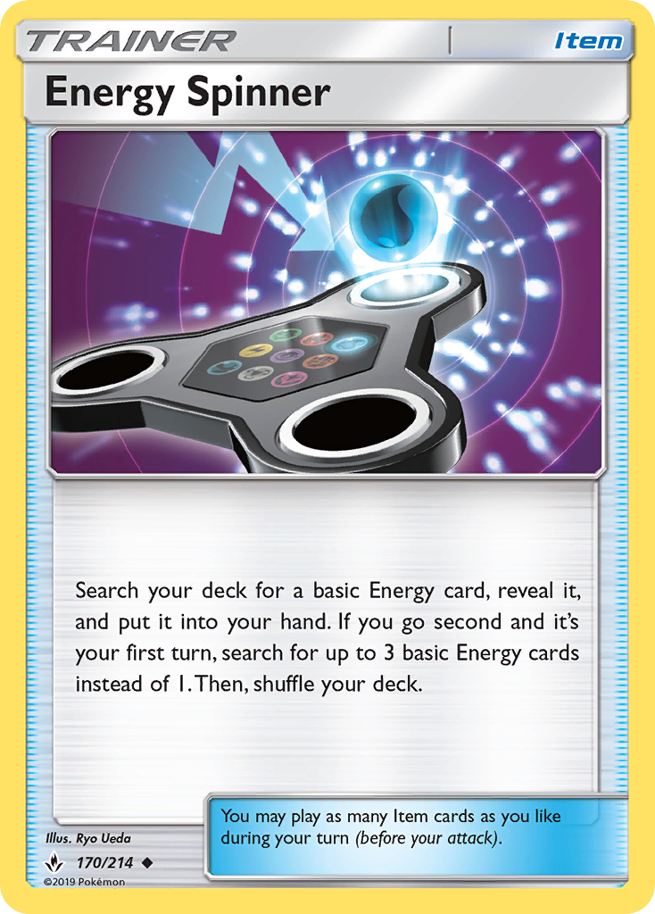 Energy Spinner (170/214) [Sun & Moon: Unbroken Bonds] | Tabernacle Games