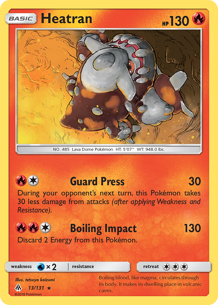 Heatran (13/131) [Sun & Moon: Forbidden Light] | Tabernacle Games