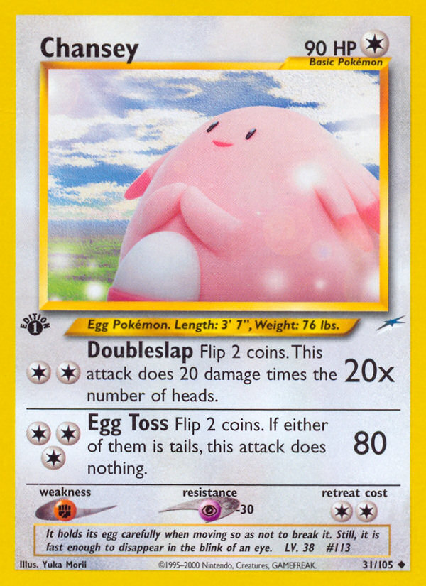 Chansey (31/105) [Neo Destiny 1st Edition] | Tabernacle Games
