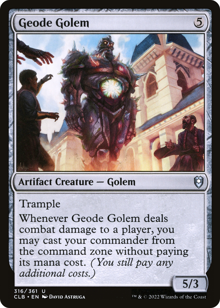 Geode Golem [Commander Legends: Battle for Baldur's Gate] | Tabernacle Games