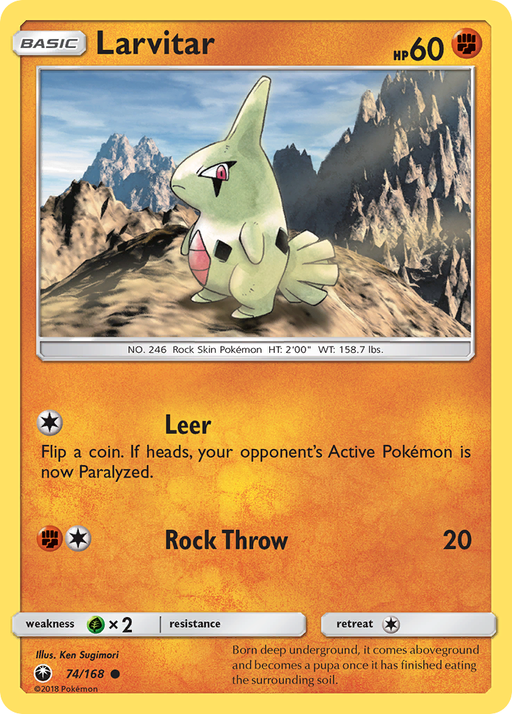 Larvitar (74/168) [Sun & Moon: Celestial Storm] | Tabernacle Games