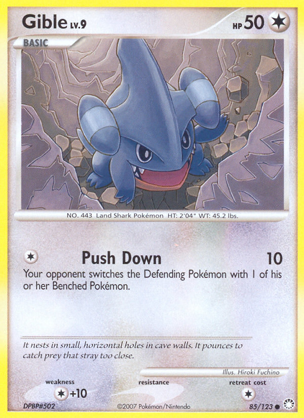 Gible (85/123) [Diamond & Pearl: Mysterious Treasures] | Tabernacle Games