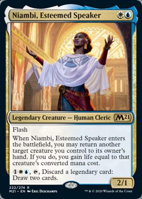 Niambi, Esteemed Speaker [Core Set 2021] | Tabernacle Games