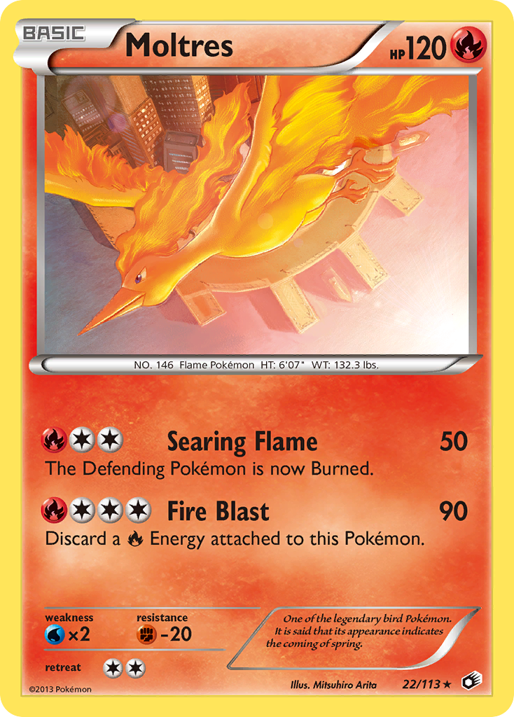 Moltres (22/113) [Black & White: Legendary Treasures] | Tabernacle Games