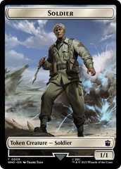 Soldier // Dinosaur Double-Sided Token [Doctor Who Tokens] | Tabernacle Games