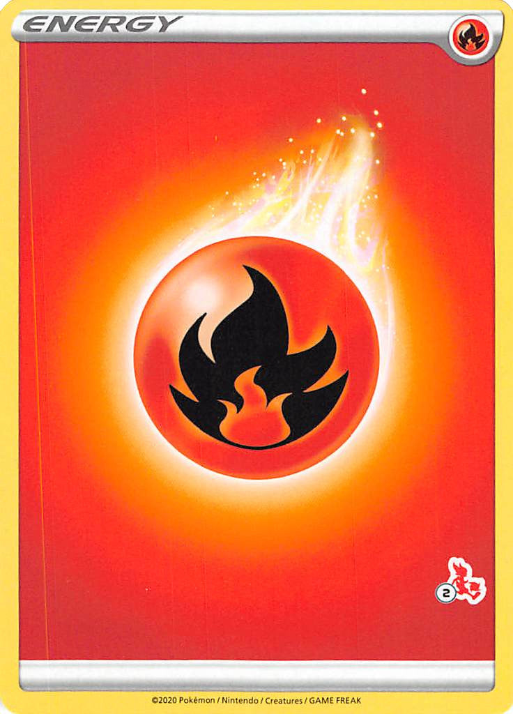 Fire Energy (Cinderace Stamp #2) [Battle Academy 2022] | Tabernacle Games