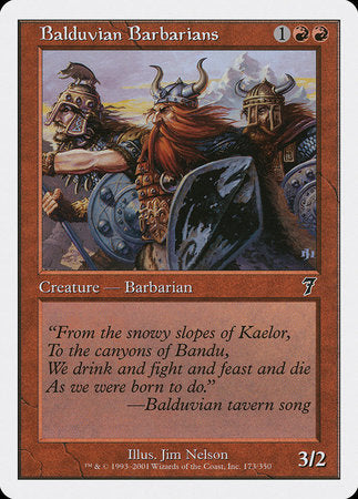 Balduvian Barbarians [Seventh Edition] | Tabernacle Games