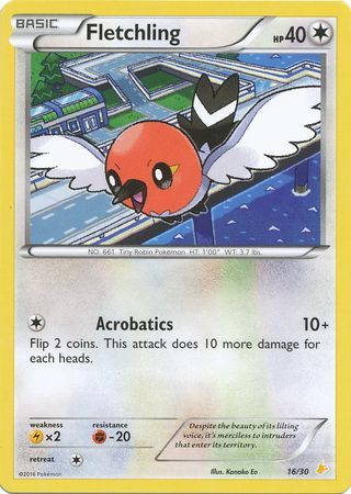 Fletchling (16/30) [XY: Trainer Kit 3 - Pikachu Libre] | Tabernacle Games