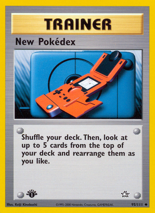 New Pokedex (95/111) [Neo Genesis 1st Edition] | Tabernacle Games