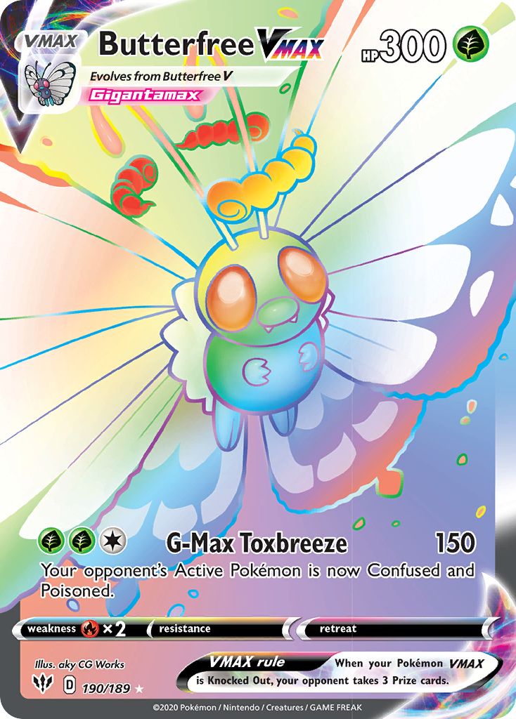 Butterfree VMAX (190/189) [Sword & Shield: Darkness Ablaze] | Tabernacle Games