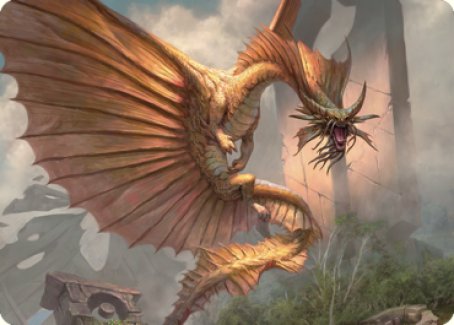 Ancient Gold Dragon Art Card (28) [Commander Legends: Battle for Baldur's Gate Art Series] | Tabernacle Games