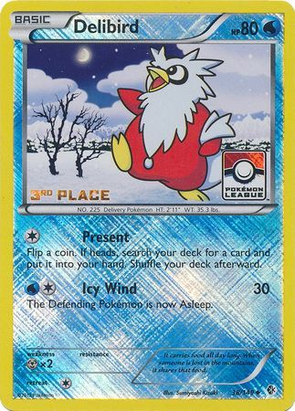 Delibird (38/149) (League Promo 3rd Place) [Black & White: Boundaries Crossed] | Tabernacle Games