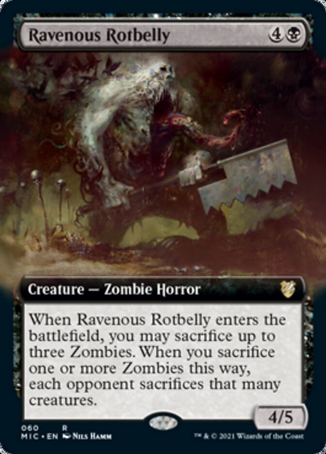 Ravenous Rotbelly (Extended) [Innistrad: Midnight Hunt Commander] | Tabernacle Games