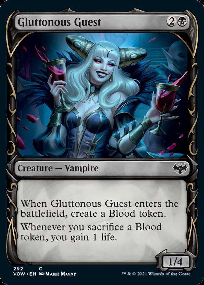 Gluttonous Guest (Showcase Fang Frame) [Innistrad: Crimson Vow] | Tabernacle Games