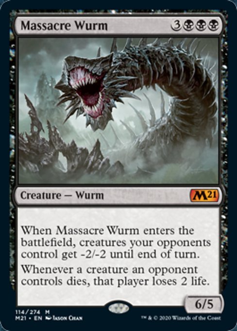 Massacre Wurm [Core Set 2021] | Tabernacle Games