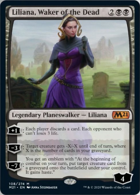 Liliana, Waker of the Dead [Core Set 2021] | Tabernacle Games