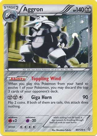 Aggron (80/124) (Cosmos Holo) [Black & White: Dragons Exalted] | Tabernacle Games
