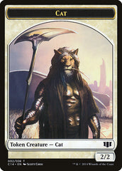 Angel // Cat Double-sided Token [Commander 2014 Tokens] | Tabernacle Games
