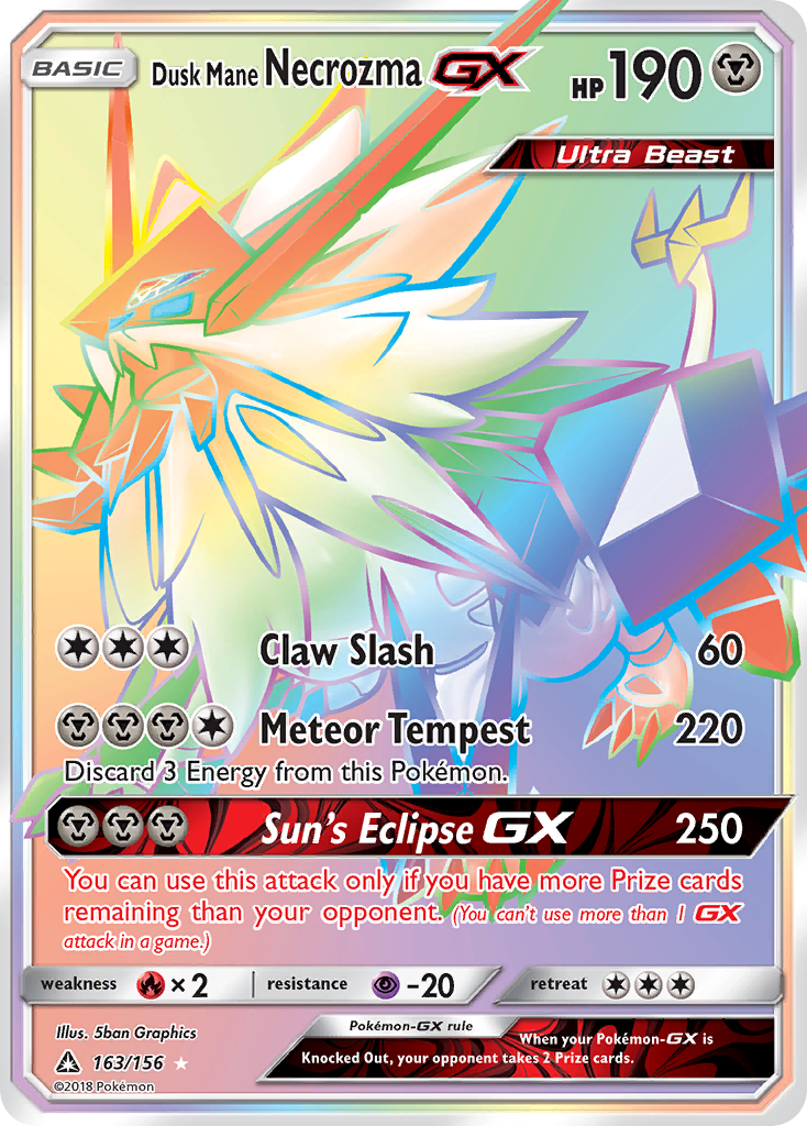 Dusk Mane Necrozma GX (163/156) [Sun & Moon: Ultra Prism] | Tabernacle Games