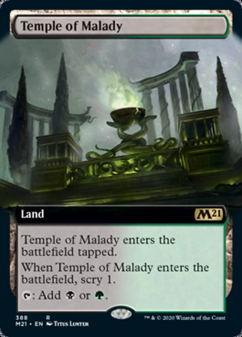 Temple of Malady (Extended Art) [Core Set 2021] | Tabernacle Games