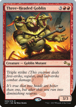 Three-Headed Goblin [Unstable] | Tabernacle Games