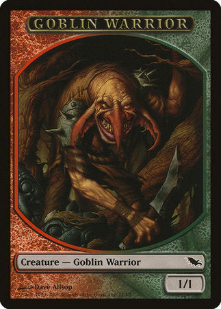 Goblin Warrior Token (Red/Green) [Shadowmoor Tokens] | Tabernacle Games