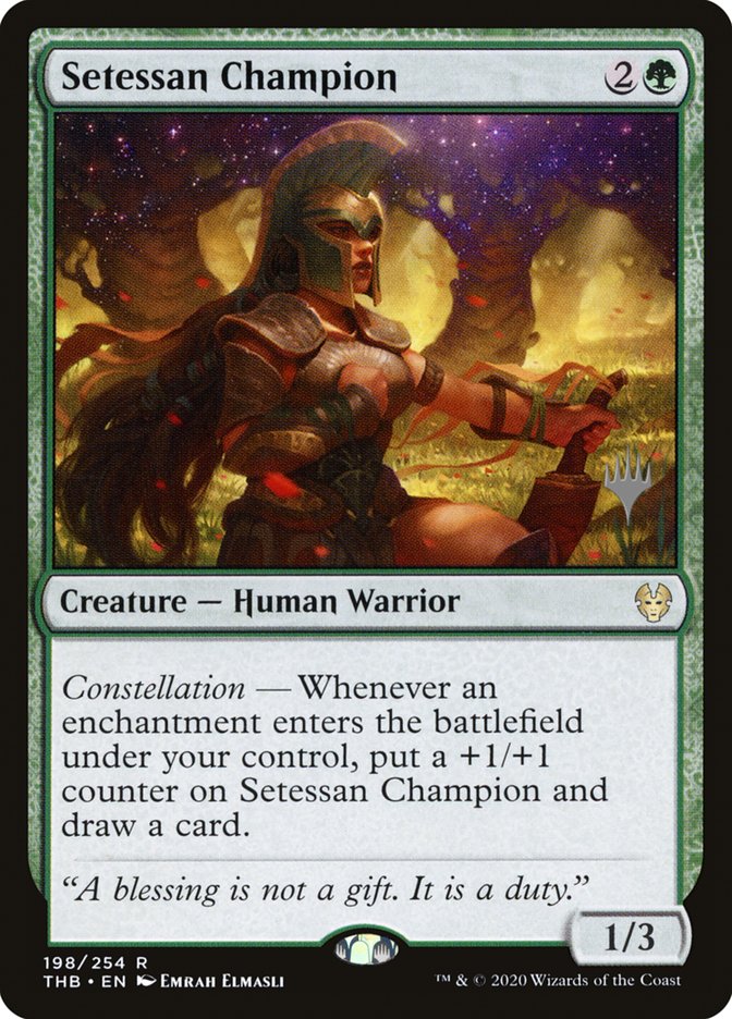 Setessan Champion (Promo Pack) [Theros Beyond Death Promos] | Tabernacle Games