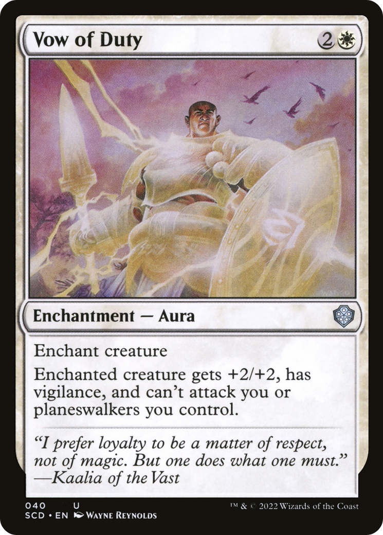 Vow of Duty [Starter Commander Decks] | Tabernacle Games