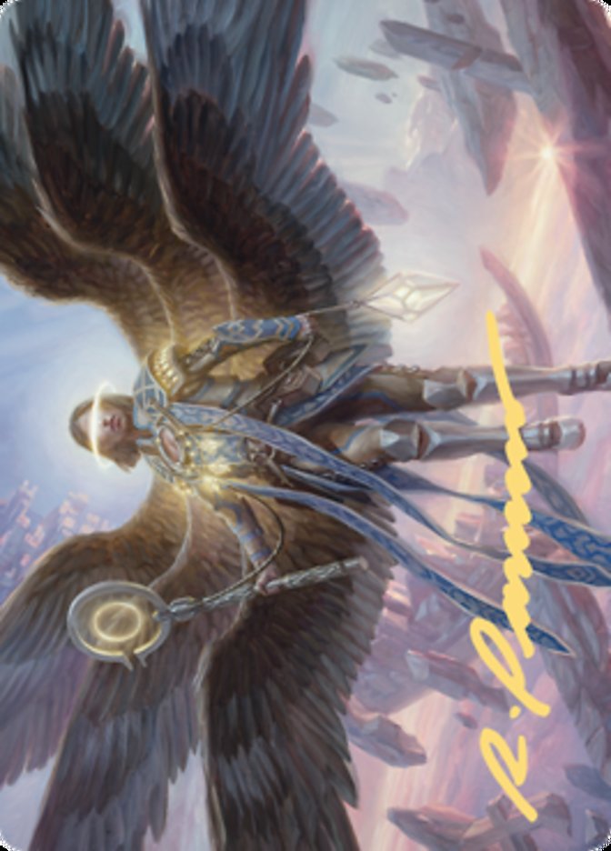 Angel of Destiny Art Card (Gold-Stamped Signature) [Zendikar Rising Art Series] | Tabernacle Games