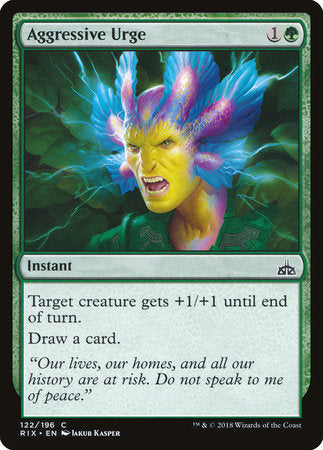 Aggressive Urge [Rivals of Ixalan] | Tabernacle Games