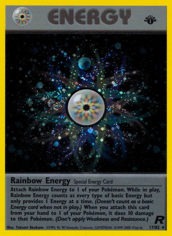 Rainbow Energy (17/82) [Team Rocket 1st Edition] | Tabernacle Games
