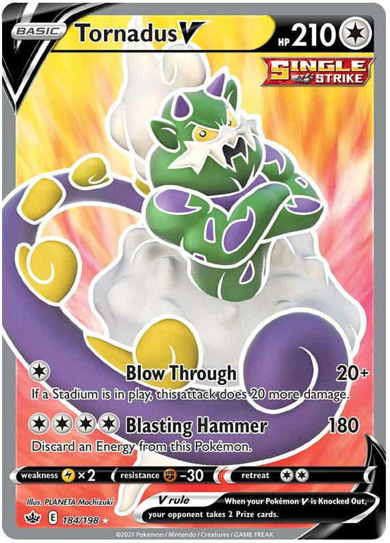 Tornadus V (184/198) [Sword & Shield: Chilling Reign] | Tabernacle Games